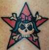 skull and star tattoo
