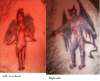 Angel and demon tattoo