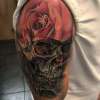 Skull Rose tattoo