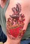 Gibson coat of arms tattoo