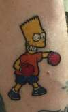 Bart Simpson tattoo
