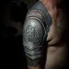 Christian armor and chainmail tattoo