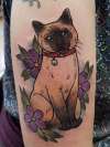 Siamese cat tattoo