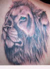 Lion head tattoo
