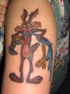 Wile E.'s Victory tattoo