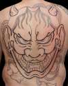 japanese hanya mask tattoo