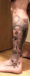 leg tattoo