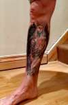 leg tattoo