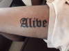 Alive 2 tattoo