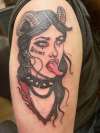 Devil girl tattoo