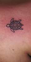 outline of tashas boys turtle tattoo