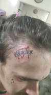 revenge lettering tattoo
