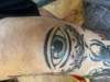 Eye on Knee tattoo