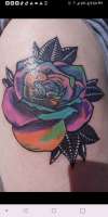 Lauras rose cover up tat tattoo