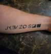 Zodiac Killer Code tattoo