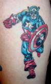 Capt America tattoo