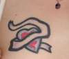 Heart w/ a Ribbon tattoo