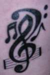 Music notation tat tattoo