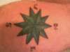 nautical star compass tattoo