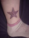 Spiral star tattoo