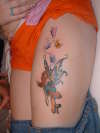 fairy and butterflies tattoo