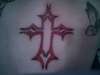 Tribal Cross tattoo