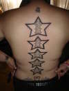 Spine and Stars tattoo