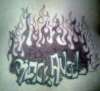 angel in flames tattoo