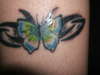 Butterfly Tribal tattoo