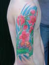 Tyke's left arm. tattoo