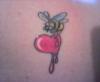bee and heart tattoo