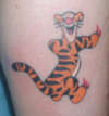 Tigger on my calf tattoo