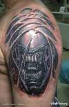 Pavel Angel - Alien tattoo