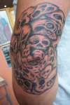 Unusaul elbow piece I did for Mathew.. tattoo