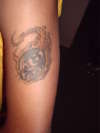 Flaming 8 Ball tattoo