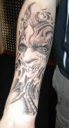 Demon Mask tattoo