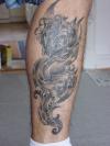 leg tattoo