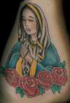 Virgin Mary Madonna tattoo