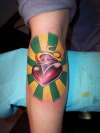 Sacred heart tattoo