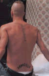 David Beckham Back tattoo