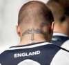David Beckham neck tattoo