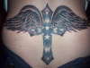 winged cross tattoo