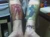 The Flash & Green Lantern tattoo
