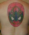 Spider-Man Spider and Mask tattoo