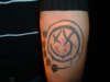 Blink 182 Smiley tattoo