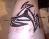 Tribal Leg Tattoo