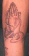 praying hands tattoo