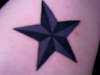 Purple and Black Star tattoo