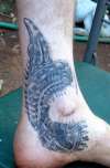 Biomech ankle coverup tattoo
