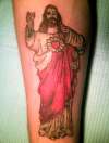 Buddy Christ tattoo